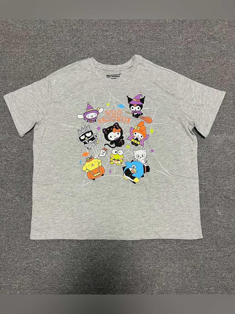 Sanrio Hello Kitty and Friends Gray Halloween Tee